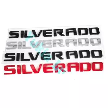 SILVERADO Автомобильная эмблема на задней крышке багажника, заводские таблички, значок для C/he/vy 1500 2500 3500 Matte black