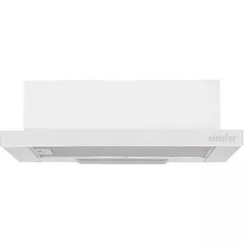 Simfer 8510 Двухмоторный выдвижной аспиратор белого цвета, 60 см (в разобранном виде)