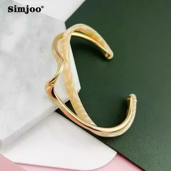 SIMJOO Браслет из ракушки с преувеличенным дизайном