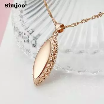 SIMJOO модное индивидуальное стереоскопическое ожерелье с конским глазом цвета розового золота