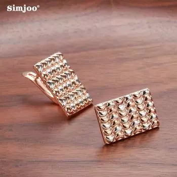 SIMJOO модные маленькие гладкие серьги с пряжкой для ушей, темпераментные, индивидуальные, гладкие серьги с зерном рыбьей чешуи для женщин