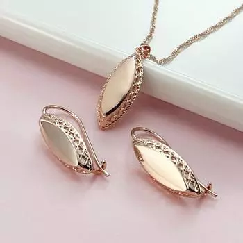 SIMJOO модный блестящий комплект из высококлассного ожерелья и сережек