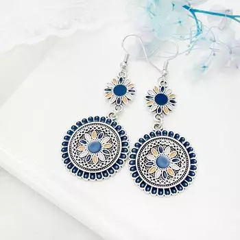 SIMJOO модный дизайн серьги женские серьги серьги в стиле бохо синий
