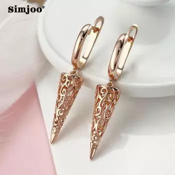SIMJOO Серьги в винтажном стиле Нишевые длинные женские серьги