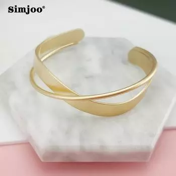 SIMJOO Винтажные модные браслеты с крестом и дизайном