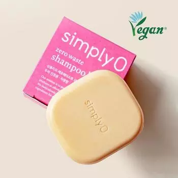 Simlio Экологичный, безотходный, веганский, успокаивающий кожу головы твердый шампунь 100 г