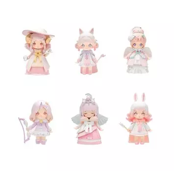 SIMONTOYS LIRORO Pink Castle Series Торговая фигурка в коробке из 6 штук ПВХ и АБС фиолетовый