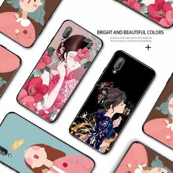 Симпатичная девушка, милый мультяшный чехол для телефона для девочек Samsung A01