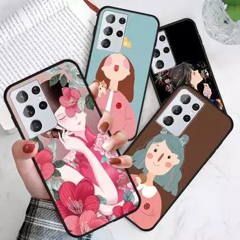 Симпатичная девушка, милый мультяшный чехол для телефона для девочек Redmi 10