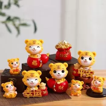 Симпатичная фигурка тигра с добрым смыслом, легкая, изысканная 5