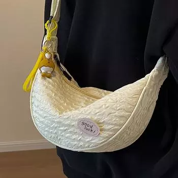 Симпатичная холщовая маленькая сумка через плечо Модная сумка для клецок через плечо