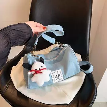 Симпатичная ковбойская сумка для поездок на работу со свежим внешним видом, сумка через плечо для женщин, новая повседневная и универсальная сумка-подушка для девочек