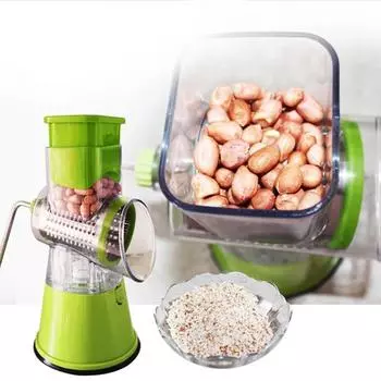 Симпатичная круглая терка-мандолина, овощерезка, ручная терка, лезвия из нержавеющей стали, кухня