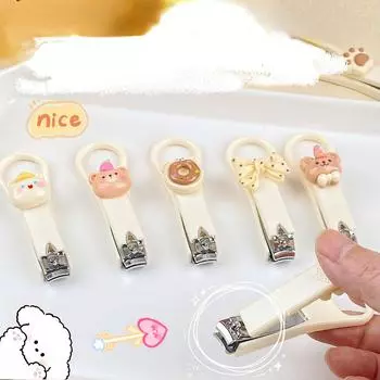 Симпатичная мультяшная машинка для стрижки ногтей, удобная портативная студенческая домашняя машинка для стрижки ногтей, плоскогубцы для ногтей из нержавеющей стали, прибор для маникюра