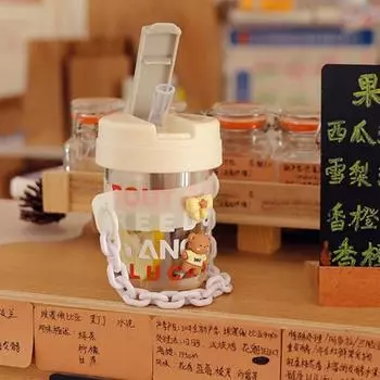 Симпатичная нержавеющая питьевая вода, 4 цвета, детская чашка для подачи воды для студенческой мини-чашки 300ML жёлтый