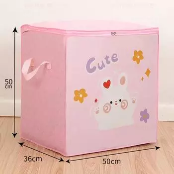 Симпатичная нетканая влагонепроницаемая сумка для хранения одежды и одеял