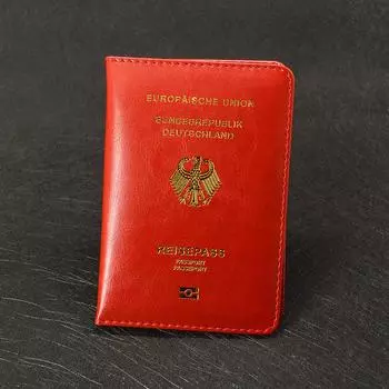 Симпатичная обложка для немецкого паспорта, женская розовая Обложка для паспорта Германии, чехол для паспорта для девочек чёрный