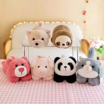 Симпатичная плюшевая кукла с хлопком в ладоши, мягкая игрушка в виде животного, мультяшная панда, ленивец B