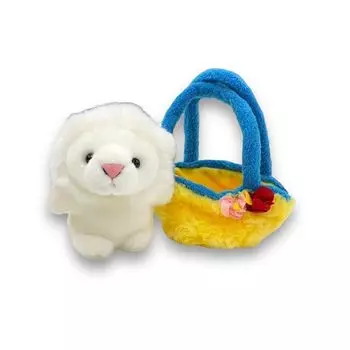 симпатичная распродажа мягкая игрушка серия Выход на улицу белый лев B0037