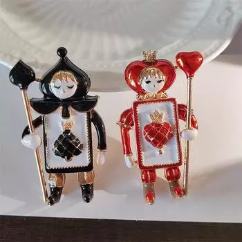 Симпатичная ретро-брошь-солдат в виде пики Рождественская серия, аксессуары из сплава, креативное поколение корсажей