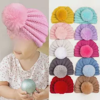 Симпатичная шерстяная шапка для детей в европейском и американском стиле с защитой ушей — теплая на все времена года