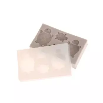 Симпатичная силиконовая форма для самостоятельного изготовления 3D-черепахи, изготовление подарков, свечей, мыла, гипсовых смоляных форм, домашнего декора, шоколадной пасты, формы для выпечки серый