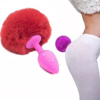 Симпатичная силиконовая попка для флирта, эротический хвост, пара, плюшевая секс-игрушка для косплея, реквизит
