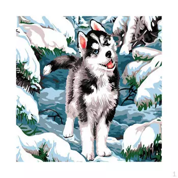 Симпатичная собака картина маслом ремесло краска по номерам наборы без для начинающих