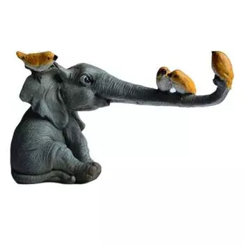 Симпатичная статуя слона из легкой смолы, привлекательная Elephant