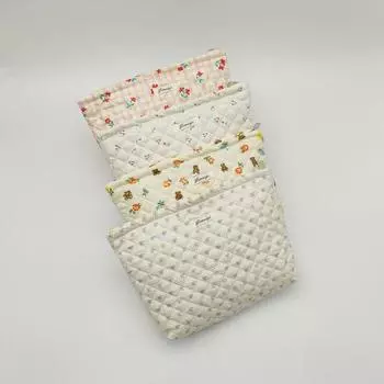 Симпатичная стеганая косметичка с цветочным принтом, дорожная туалетная сумка, новая внутренняя сумка, женская сумка