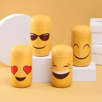 Симпатичная термокружка Expression из нержавеющей стали, термос, мини-стакан для питья, герметичная кофейная кружка, бутылка для воды объемом 0,2 л