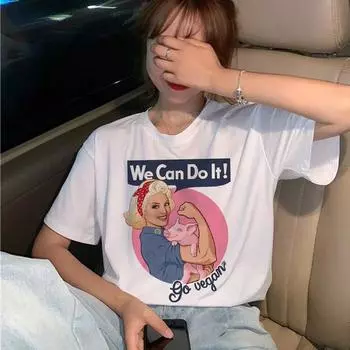 Симпатичная веганская футболка в стиле Харадзюку, женская футболка Ullzang Kawaii, футболка «Спасите пчел», 90-е годы, графический мультфильм M белый