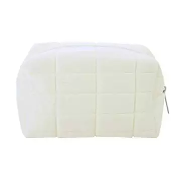 Симпатичная женская косметичка для хранения большой емкости, студенческая канцелярская сумка-карандаш белый