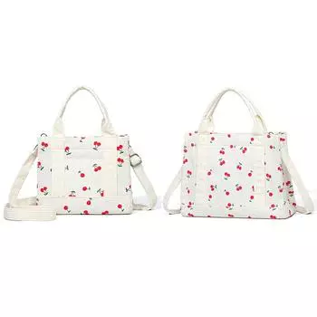 Симпатичная женская сумка через плечо Cherry с регулируемым ремешком, сумка-хобо, сумка-портфель S