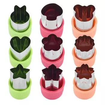 Симпатичная звезда-сердце-кролик из нержавеющей стали, резак для фруктов и овощей, кухонные гаджеты C