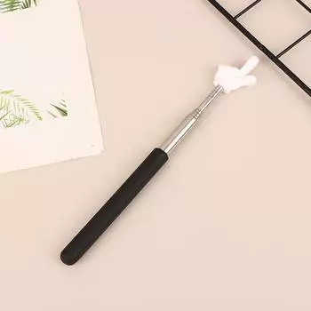 Симпатичное руководство по чтению с пальцев Дошкольные учебные пособия Выдвижные палочки Развивающие обучающие игрушки для детей Телескопическая штанга чёрный