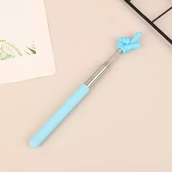 Симпатичное руководство по чтению с пальцев Дошкольные учебные пособия Выдвижные палочки Развивающие обучающие игрушки для детей Телескопическая штанга светло-синий