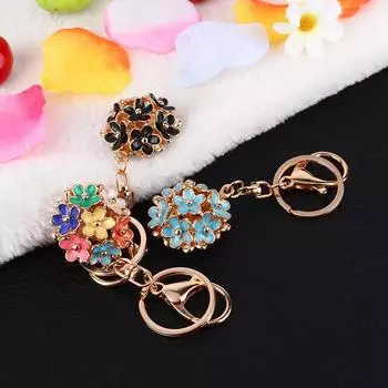 Симпатичное сердце брелок для ключей со стразами брелок для ключей кошелек подвеска-подвеска подарок