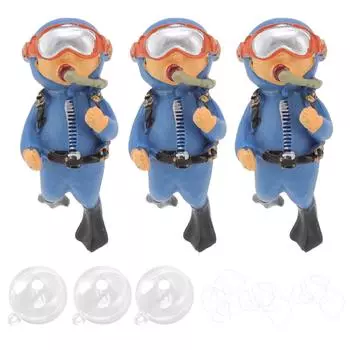 Симпатичное украшение для аквариума Little Diver Синее украшение для аквариума Little Diver для плавающего аквариума