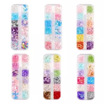 Симпатичные 3D Временные Наклейки Бабочка Цветок Жемчуг DIY Нейл-Арт Украшение Лицо style 3