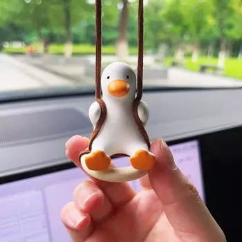 Симпатичные аксессуары для автомобиля Swing Duck, корейские аксессуары для автомобилей