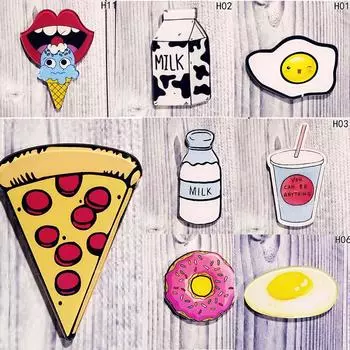 Симпатичные броши на булавке, мультяшный японский значок, акриловый, оригинальный, для вечеринки на ветру