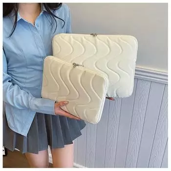 Симпатичные чехлы для ноутбуков, чехлы для переноски 11, 12, 13, 14 дюймов, компьютерные сумки для Macbook, iPad 9,7, 10,2, 10,9 дюймов, аксессуары для HP Lenovo Shell S белый