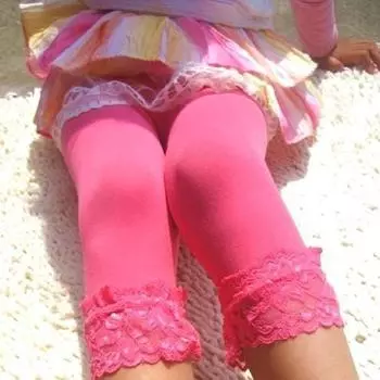 Симпатичные детские балетные танцевальные костюмы для девочек, кружевные бархатные леггинсы для малышей, чулки розовый