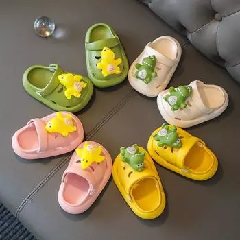 Симпатичные детские туфли с дырочками весной и летом, мультяшные монстры для детей среднего и маленького возраста, две тапочки для детской садовой обуви 20 белый