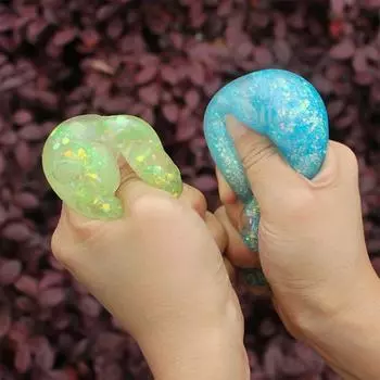 Симпатичные гибкие снимающие стресс мягкие TPR цветные вентиляционные шарики игрушки сжимающие игрушки детский подарок облегчение фиолетовый