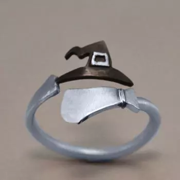 Симпатичные Хэллоуин Призрак Ведьмы Палец Кольцо Открытые Кольца Партии Косплей Ювелирные Изделия