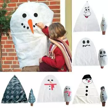 Симпатичные креативные садовые растения, покровы для деревьев, уличные защитные сумки для кустарников на зиму, мороз и Рождество