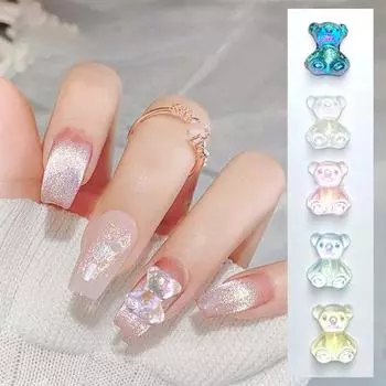 Симпатичные маникюрные декоры с 3D-эффектом, легкие, сделай сам синий