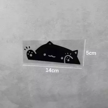 Симпатичные наклейки для автомобиля с котом, закрывающие царапины, украшения автомобиля, наклейки на окна, лазерная наклейка на окно автомобиля, Настенный декор, грузовик, автомобиль чёрный